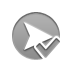 right, checkmark, arrowhead DarkGray icon