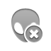 Alien, gray, Close DarkGray icon