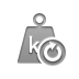 weight, kilogram, Reload Gray icon