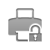 open, Lock, printer DarkGray icon