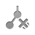 cross, subnet Gray icon