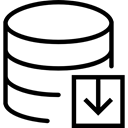 Server, Data Storage, computing, Database, Cloud storage, Cloud computing, Multimedia, file storage, interface Black icon