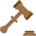 hammer, Verdict, judge, auction, Bid, law, justice Black icon