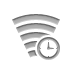 Clock, broadband Gray icon