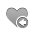 Heart, Left DarkGray icon