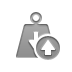 weight up, weight, Up Gray icon