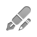 Pen, pencil Gray icon