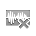 cross, wave, Audio DarkGray icon