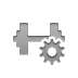 Gear, weight Gray icon