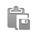 Diskette, paste Gray icon