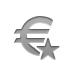 star, Currency, sign, Euro DarkGray icon