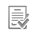 contract, checkmark Gray icon