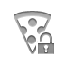 open, Pizza, Lock Gray icon