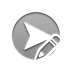 pencil, right, arrowhead DarkGray icon