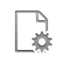 Gear, document Gray icon