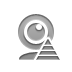 Webcam, pyramid Gray icon