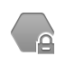 Lock, Polygon DarkGray icon