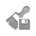 wide, Diskette, Brush Gray icon