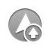 Up, arrowhead, up up DarkGray icon