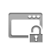 open, Lock, window Gray icon