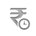 Clock, Currency, sign, rupee Icon