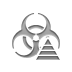 quarantine, pyramid Gray icon