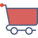 Shop, market, Cart, trolley, shopping, store IndianRed icon