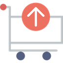 trolley, Shop, Retrieve, shopping, Cart, store, market Black icon