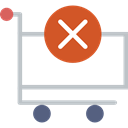 store, market, shopping, delete, trolley, Cart, Shop Black icon