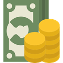 Business, Change, Notes, Cash, Currency, stack, Coins, Money DimGray icon