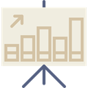 financial, finances, statistics, graphic, Presentation, Business, Bars, chart Beige icon