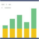 graphic, Bars, graph, Stats, statistics, finances, Business Black icon