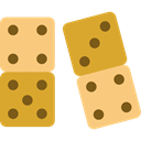 Dominoes, Game, Pieces, leisure Goldenrod icon