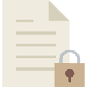 padlock, Archive, document, File, interface Beige icon