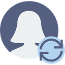 interface, social media, user, profile, Avatar, social network DimGray icon