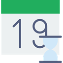 time, Organization, Administration, interface, Calendar WhiteSmoke icon