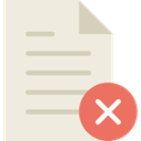 File, delete, document, Archive, interface Beige icon