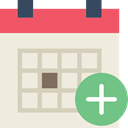 interface, Calendar, Organization, date, Events, Schedule Beige icon