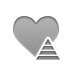 pyramid, Heart DarkGray icon
