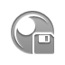 Diskette, Sphere Gray icon