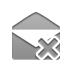 cross, envelope, open Gray icon