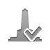 checkmark, Monument Gray icon