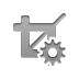 Crop, Gear Gray icon