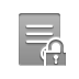 open, Lock, stamped, document DarkGray icon