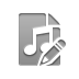 pencil, playlist Gray icon