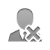 cross, Administrator Gray icon