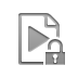 Lock, open, playlist Gray icon