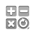 Reload, calculator, button DarkGray icon