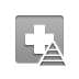 cross, red, pyramid Gray icon