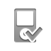 checkmark, ipod Gray icon
